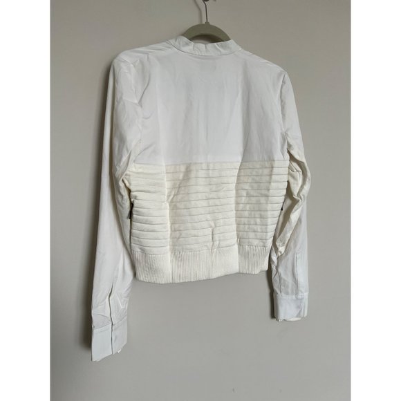 Under Armour Sportswear UAS - White w/ Blue Snap Buttons Jacket - Size Medium - Picture 6 of 8